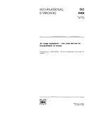 Shipping Terms Books item: ISO 9469:1991, Air cargo equipment - Unit load devices for transportation of horses