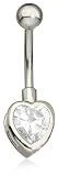 Amor Damen Bauchnabel-Piercing 925/chir.Stahl 92500