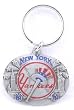 New York Yankees Oval Pewter Keychain