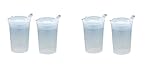 x2 Adult Convalescent Drinking / Feeding Cup / Beaker with 12X10mm Lip Spout (200ML)
