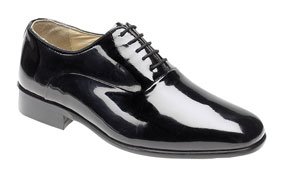 Mens Evening / Uniform / Oxford shoes Black Patent leather size 10