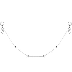 Steel Brass Knuckles Captive Nipple Chain