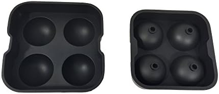 Modern Everyday Flexible Silicone Ice Cube Sphere Ball Mold Maker with Lid