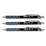 Rotring Tikky Mechanical Pencils with Ergonomic Wave Grip 0.3mm 0.5mm 0.7mm Ref S0229070 [Pack 3]