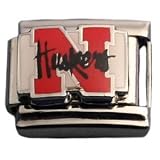 Nebraska Cornhuskers Italian Style Charm-N w/text