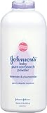 Johnson's Baby Powder, Cornstarch, Lavender & Chamomile, 22-Ounce Bottle (Pack of 2)