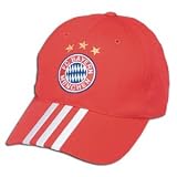 adidas Bayern 3 Stripe Cap RED