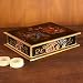 NOVICA Painted glass jewelry box, 'Orchids'