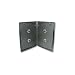 5 Xlayer DVD CD Hüllen 4fach 4er-DVD-Box 14mm schwarz eco