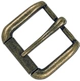 Tandy Leather Solid Antique Brass 1-1/2" Napa Roller Buckle 1643-09