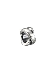 Love Knot Charm in Sterling Silver for 3mm Bead Bracelets