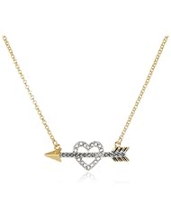Juicy Couture Heart and Arrow Wish Necklace, 16"