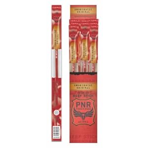 PNR Pioneer Brand Smokehouse Original Beef Jerky 1.2 Ounce Snack Sticks (Pack of 48)