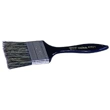 Weiler 1-1/2" Width, 5/16" Thickness, 1-11/16" Bristle Length, Gray China Bristle, Chip And Oil Brush With Plastic Handle