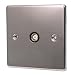 BLACK NICKEL TELEVISION SOCKET C434BNB