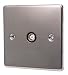 : BLACK NICKEL TELEVISION SOCKET C434BNB