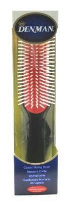 Denman Classic D3 7-Row Medium Style Brush (3-Pack) with Free Nail File