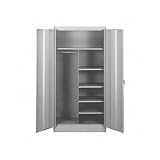 Combination Storage Cabinets, 36x18x72, Light Gray