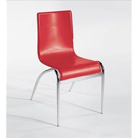 Euro Style 0-3185 Grace Leather White Chrome 4 Pack by Euro Style