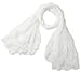 corciova White Chiffon Extra Long Sheer Head Silk Scarf Lightweight Evening Pashmina Shawl and Wrap for Women