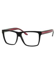 Gucci GG1008 Eyeglasses-051N Shiny Black/Red Green-55mm