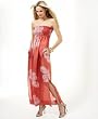 BCBGMAXAZRIA Paisley-Print Silk Maxi Dress