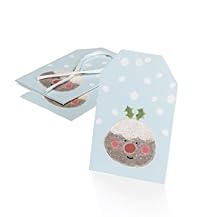 6 Christmas Pudding Kids' Christmas Gift Tags