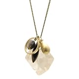 Marcelino Necklace with Golden Shadow Swarovski