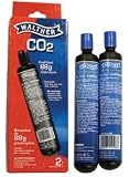 Walther, pre-filled, disposable, two 88 gram CO2 tanks