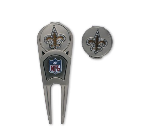 New Orleans Saints Ball Mark Repair Tool & Hat Clip Combo