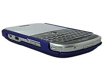 iTALKonline BLUE Clip On Back Shell Case / Cover / Skin with Screen Protector and Cleaning Cloth for BlackBerry 9000 BOLD