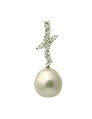 18K South Sea Pearl Pendant - 1512 - White
