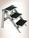 EXTRA-WIDE STEP STOOL - ALUM/BLACK