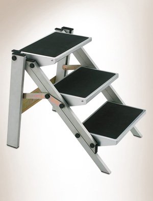 EXTRA-WIDE STEP STOOL - ALUM/BLACK