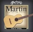 Martin M130 Silk & Steel Folk Guitar Strings, Light