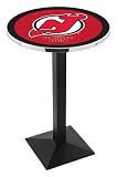 42" New Jersey Devils Bar Height Pub Table - Square Base