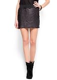 Mango Womens Sequin Skirt