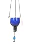 Bollywood Tealight Holder with Blue Cobalt Hanging Bead