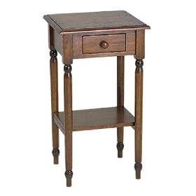 Knob Hill Telephone Table with Drawer Antique Cherry Finish Knob Hill Telephone Table with Drawer - Antique Cherry Finish