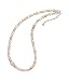 16+2 Extension Necklace with Cultured Freshwater Pearls and Oval Coin Pearl