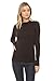 ALYGNE Womens Basic Long Sleeve Mockneck Layer Shirt