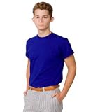American Apparel Fine Jersey Short Sleeve T-Shirt XX-Large-blue
