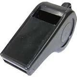 2 1/4 Black Plastic Whistle - Quantity of 60
