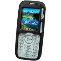 BLACK ProGuard Hard Plastic Rubberized feel Snap On Shell Case Cover for LG Rumor