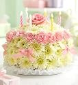 Flowers by 1800Flowers - Birthday Flower Cake Pastel