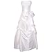 Strapless Taffeta Bridesmaid Prom Holiday Formal Gown Long Dress Junior Plus Size