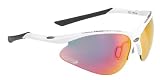 BBB Sonnenbrille Attacker Team BSG-29, weiss-rauchblaue Gl&auml;ser
