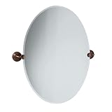 IMAGE OF Gatco 4922 Marina Large Oval Wall Mirror, Bronze