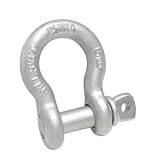Campbell T9641235 Screw Pin Anchor Shackle, Forged Steel, Galvanized, 3/4 Trade, 4-3/4 ton Working Load Limit