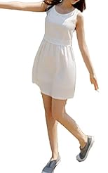 Sleeveless Tank Polyester Summer Party Dress 